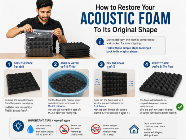 INFO Pyramid Acoustic foam